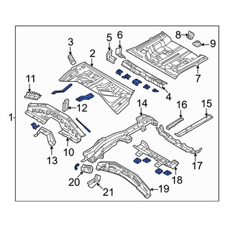 Hyundai OE - Front Floor Pan