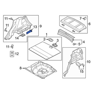 Hyundai OE - Rear Left Interior Quarter Panel Trim Panel Insert