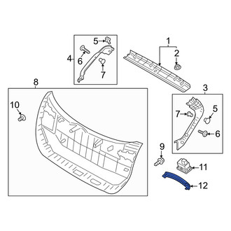 Hyundai OE - Rear Liftgate Pull Handle