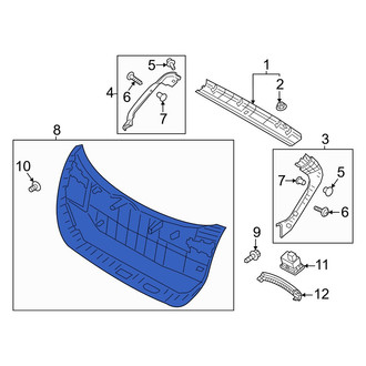 Hyundai OE - Rear Lower Liftgate Trim