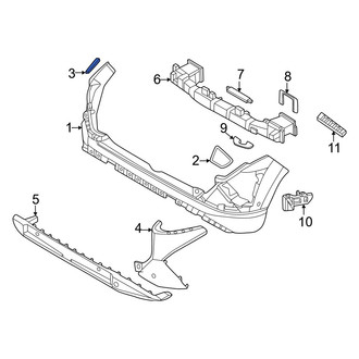 Hyundai OE - Rear Left Bumper Cover Bracket