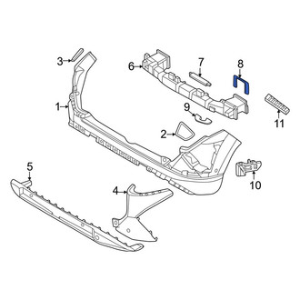 Hyundai OE - Rear Left Bumper Impact Bar Bracket