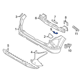 Hyundai OE - Rear Bumper Impact Bar Bracket