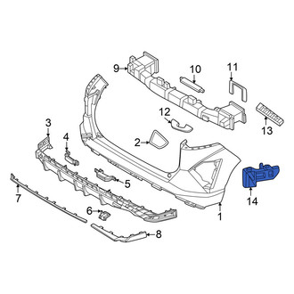 Hyundai OE - Rear Right Outer Bumper Guide
