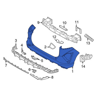 Hyundai OE - Rear Bumper Cover