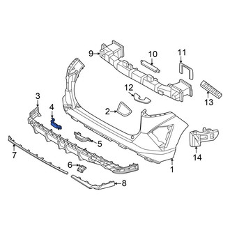 Hyundai OE - Rear Right Valance Panel Bracket