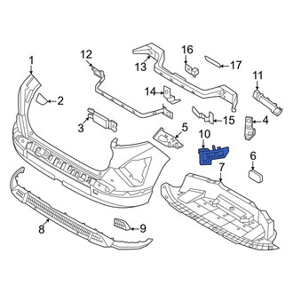 Hyundai OE - Rear Right Inner Bumper Guide