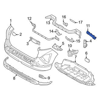 Hyundai OE - Rear Right Outer Bumper Guide