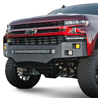 ICI® - Alumilite Full Width Black Powder Coated Front HD Bumper
