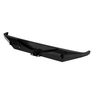 Icon Vehicle Dynamics® - Pro Series Full Width Black Powder Coated Rear HD Bumper with Hitch