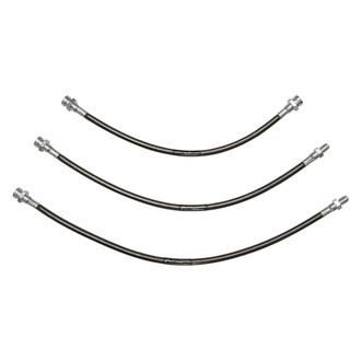 ICON® - Stainless Steel Braided Front and Rear Brake Line Kit