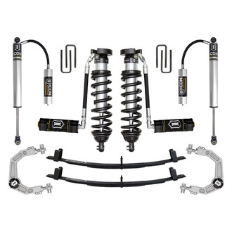 ICON® - 0"-3" x 1.5" Billet UCA Stage 4 Front and Rear Suspension Lift Kit