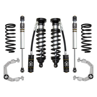 ICON® - 0"-3" x 1" Billet UCA Stage 3 Front and Rear Suspension Lift Kit