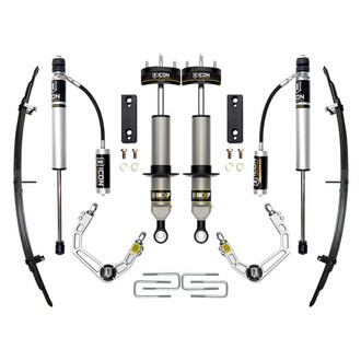 ICON® - 0"-2" x 1.5" Billet UCA Stage 3 Front and Rear Suspension Lift Kit