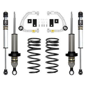 ICON® - 0"-2.13" x 3" Billet UCA Stage 2 Front and Rear Suspension Lift Kit
