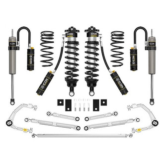 ICON® - 3"-4.25" x 3" Billet UCA Stage 1 Front and Rear Suspension Lift Kit