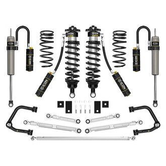 ICON® - 3"-4.25" x 3" Tubular UCA Stage 1 Front and Rear Suspension Lift Kit