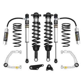 ICON® - 1.25"-3" x 1.25"-3" Billet UCA Stage 3 With Triple Rate Spring Front and Rear Suspension Lift Kit