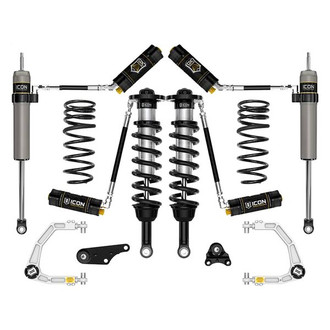ICON® - 1.25"-3" x 1.25"-3" Billet UCA Stage 5 With Triple Rate Spring Front and Rear Suspension Lift Kit