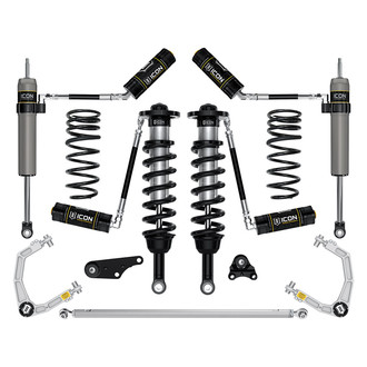 ICON® - 1.25"-3" x 2" Billet UCA Stage 6 Front and Rear Suspension Lift Kit