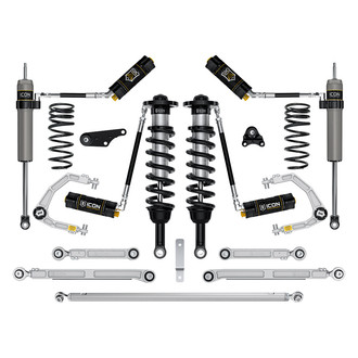 ICON® - 1.25"-3" x 2" Billet UCA Stage 9 Front and Rear Suspension Lift Kit