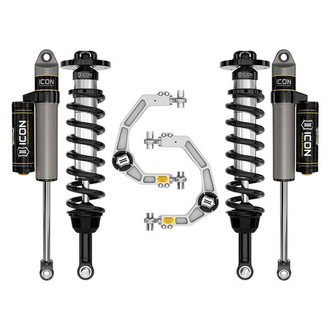 ICON® - 2.75"-3.5" x 2.75"-3.5" Billet UCA Stage 2 Front and Rear Suspension Lift Kit