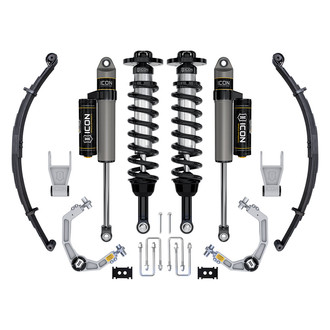 ICON® - 2.5"-3" x 0.5"-2.5" Billet UCA Stage 2 Front and Rear Suspension Lift Kit