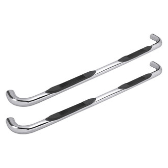 Iconic Accessories® - 3" Cab Length Polished Round Tube Step Bars