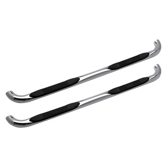 Iconic Accessories® - 3" Cab Length Polished Round Tube Step Bars