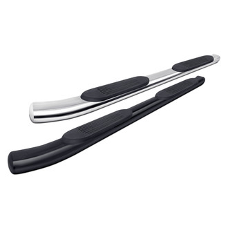 Iconic Accessories® - 4" Cab Length Oval Tube Step Bars with 30 Degree Bend