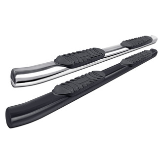 Iconic Accessories® - 5" Cab Length Oval Step Bars with 30 Degree Bend
