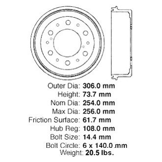 iD Select® - Rear Brake Drum