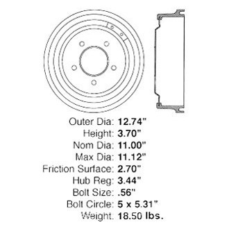 iD Select® - Rear Brake Drum