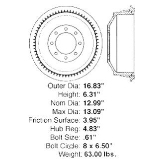 iD Select® - Rear Brake Drum