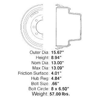 iD Select® - Rear Brake Drum