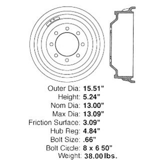 iD Select® - Rear Brake Drum