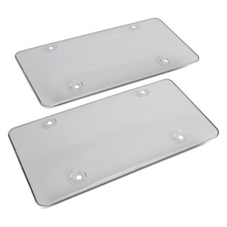iD Select® - Bubble Style Tinted/White License Plate Covers