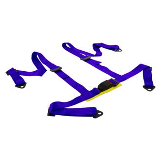 iD Select® - 4-Point Seat Belt with Buckle Adjuster, Blue