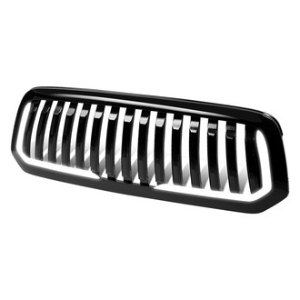 iD Select® - Vertical Fence Style Black LED Grille