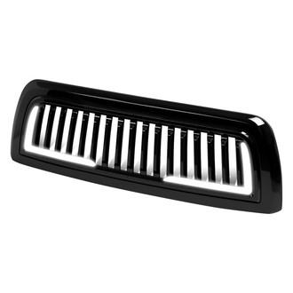 iD Select® - Vertical Fence Style Black LED Grille