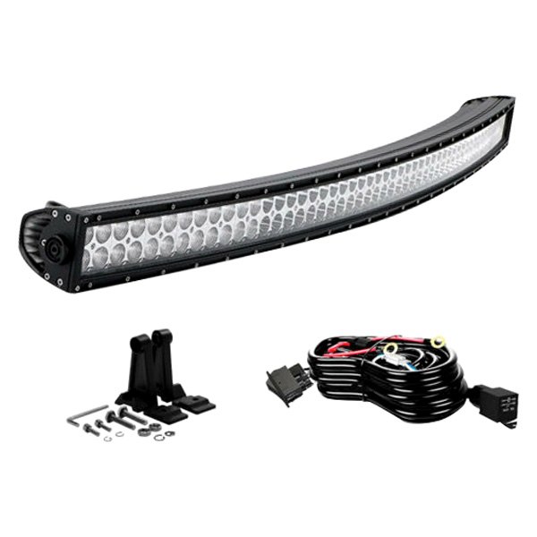 iD Select® - 50" 288W Curved Dual Row Combo Spot/Flood Beam LED Light Bar, with Wiring Kit, Full Set