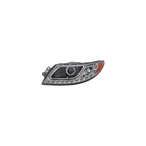 iD Select® - Driver Side Chrome Factory Style Projector Headlight with LED DRL, International 4300 Durastar