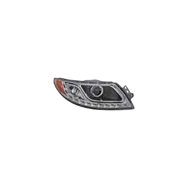 iD Select® - Passenger Side Black/Chrome Factory Style Projector Headlight with LED DRL, International 4300 Durastar