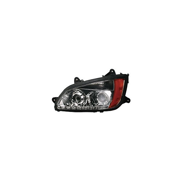 iD Select® - Driver Side Chrome Factory Style Projector Headlight with LED DRL, Kenworth T660