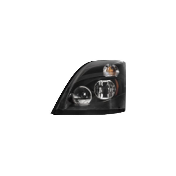 iD Select® - Driver Side Black Factory Style Headlight, Volvo VNL