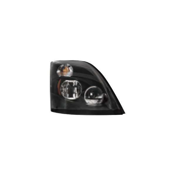 iD Select® - Passenger Side Black Factory Style Headlight, Volvo VNL