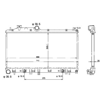 iD Select® - Downflow Engine Coolant Radiator