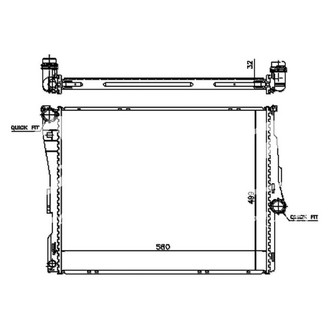 iD Select® - Crossflow Engine Coolant Radiator