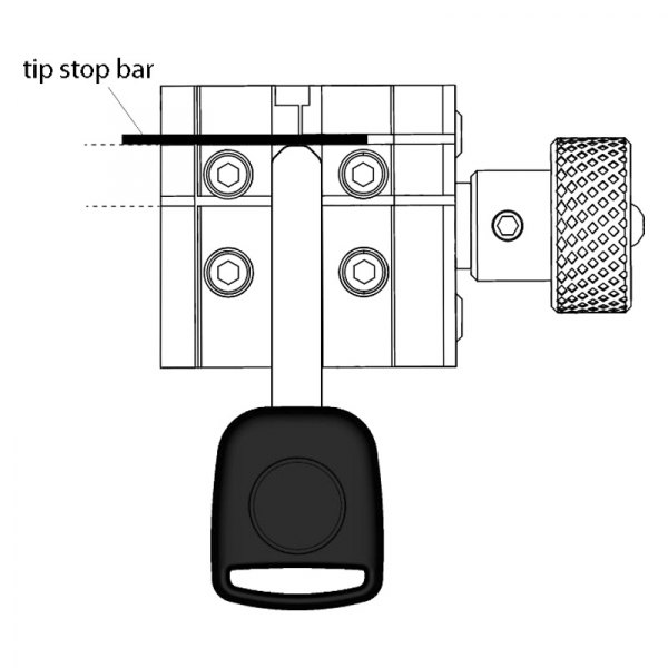 Ilco® - Tip Stop Bar for Key Machine