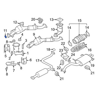 Infiniti OE - Front Rearward Catalytic Converter Gasket